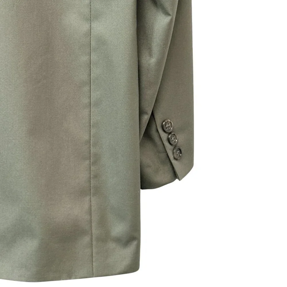 BROOKS BROTHERS  Mens Chino Blazer 41L Olive Green Classic Preppy Jacket